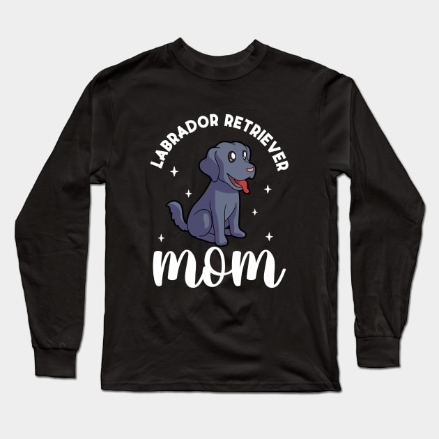 Labrador Retriever Mom - Labrador Retriever Long Sleeve T-Shirt by Modern Medieval Design